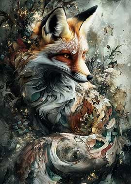 Enigmatic Fox Amidst Nature's Embrace