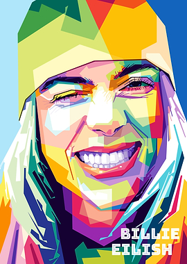 Billie Eilish Pop Art Portrait