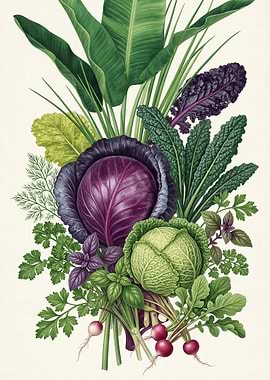 Vibrant Vegetable Still Life