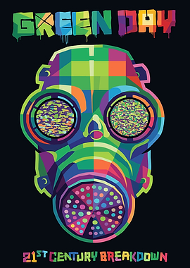 Green Day 21st Century Breakdown Gas Mask