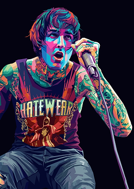 Oli Sykes Pop Art Portrait