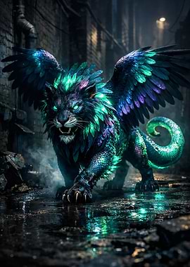 Mythical Creature in Alley