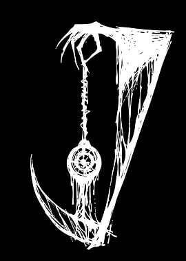 Gothic Symbol with Scythe and Pendulum
