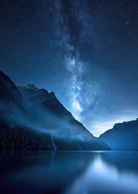 Milky Way Over Fiordland National Park