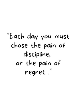 Inspirational Quote About Discipline