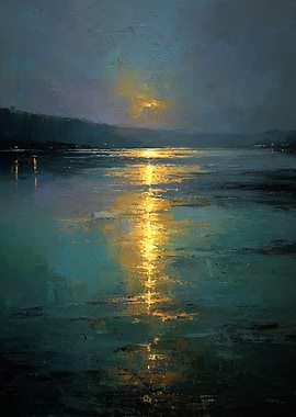 Sunset Reflection on Water