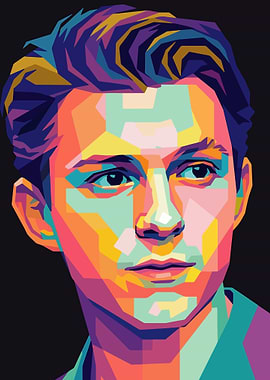 Tom Holland Pop Art Portrait