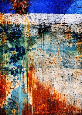 Abstract Rusted Boat Metal Texture