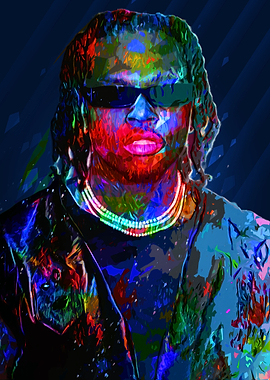 Colorful Portrait of Gunna