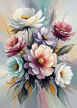 Watercolor Floral Arrangement