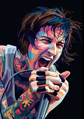 Oli Sykes Pop Art Portrait