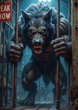 Werewolf open a cage