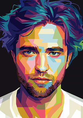 Robert Pattinson Pop Art Portrait