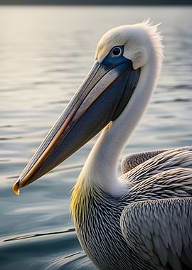 Close-up of a Pelican on Water