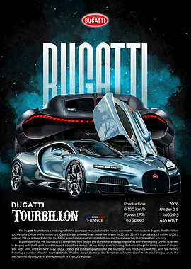 Bugatti Tourbillon Poster