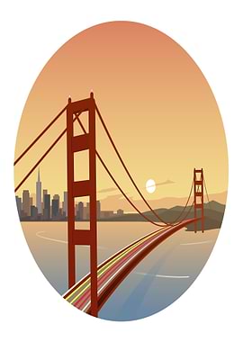 Golden Gate Bridge at Sunset