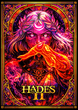 Hades II Melinoe Stained Glass Art