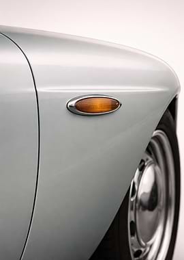 Close-up of a vintage car fender - Vintage European Classic
