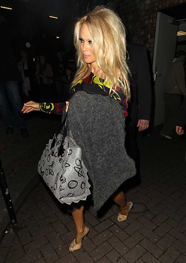 Pamela Anderson with Tote Bag