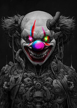 Cyberpunk Clown Portrait