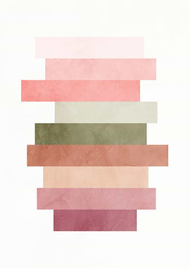 Abstract Geometric Color Blocks