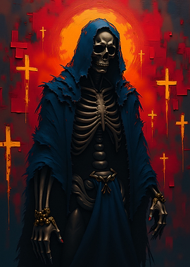 Grim Reaper with Crosses