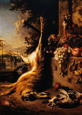 Still Life with Hare and Fruit