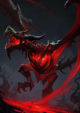 Fiery Undead Dragon
