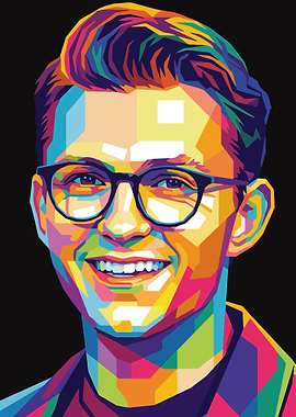 Tom Holland Pop Art Portrait