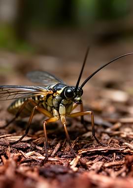 Close-up of a Stonefly Insect