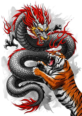 Dragon and Tiger Battle