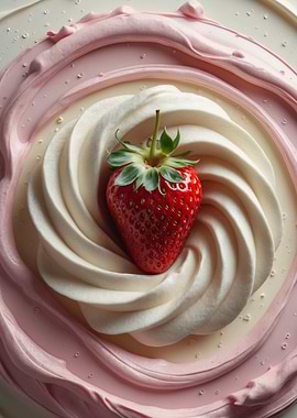 Strawberry and Cream Swirl
