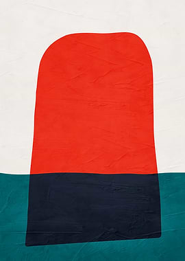 Abstract Geometric Shapes with Textured Background