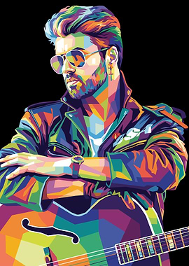 George Michael Pop Art Portrait