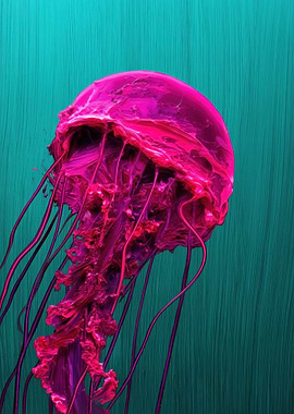 Vibrant Pink Jellyfish