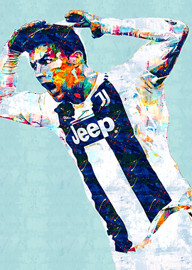 Cristiano Ronaldo Juventus Pop Art