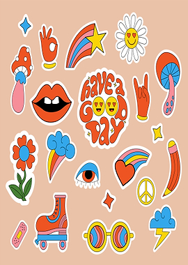 Retro Sticker Collection