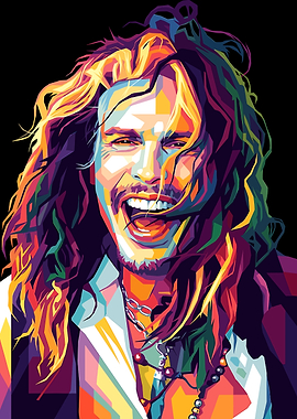 Steven Tyler Pop Art Portrait