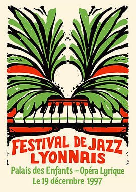 Lyon Jazz Leaves Poster
