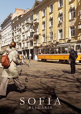 Sofia, Bulgaria Tram Scene