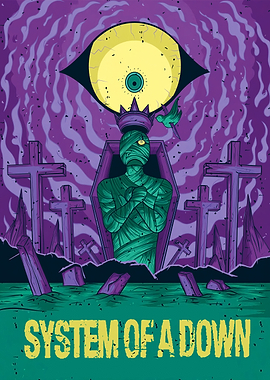 System of a Down Mummy Coffin Art