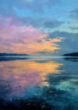 Sunset Reflection on Water