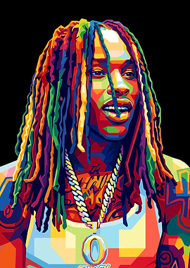King Von Pop Art Portrait