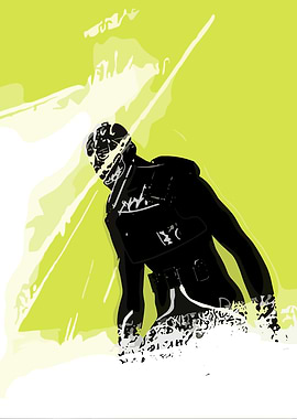 Black Soldier in Action