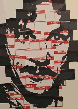 Collage Portrait with Hello Stickers