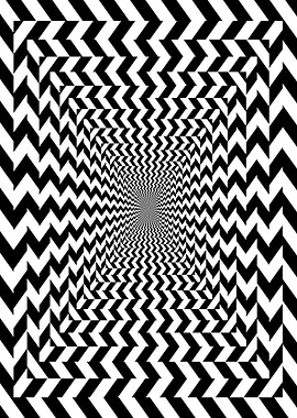 Optical Illusion Chevron Pattern