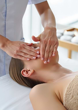 Spa facial massage