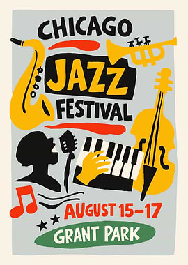 Chicago Jazz Festival Poster
