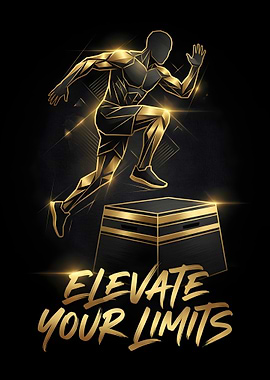 Elevate Your Limits Fitness Graphic