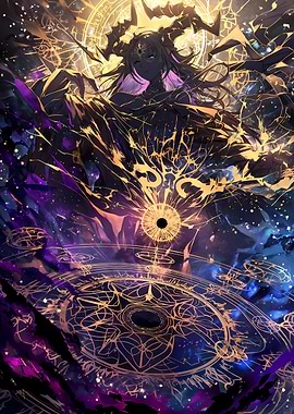 Dark Sorceress with Cosmic Energy